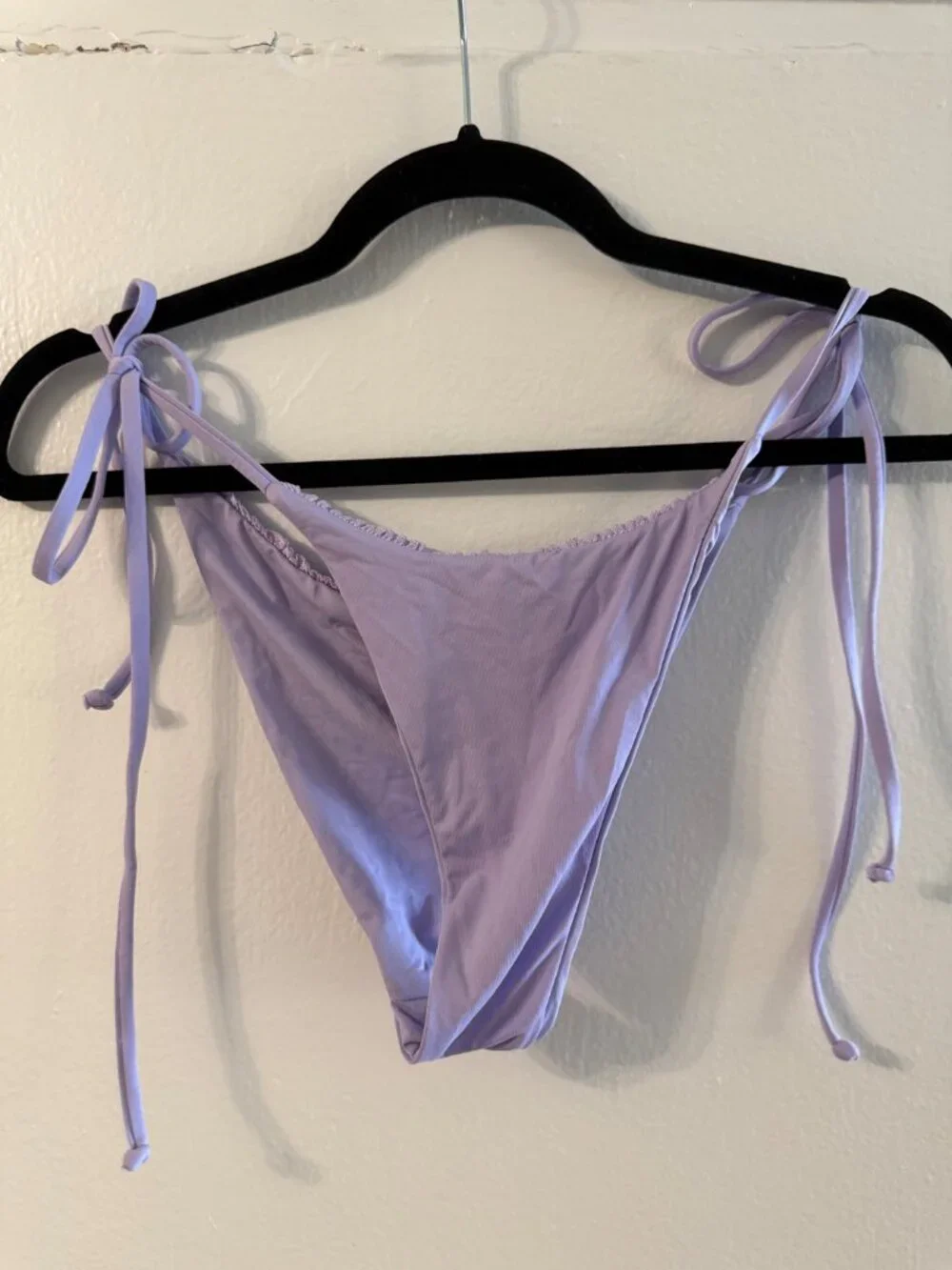 Frankie's Bikinis light purple bikini set top M medium bottom L large
